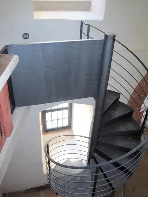 Draufsicht Spindeltreppe